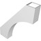 Ekena Millwork 5 1/2-in. W x 28-in. D x 34-in. H Westlake Architectural Grade PVC Knee Brace BRCP055X28X34WTL - alternate 5